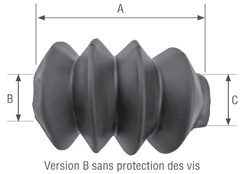 Kit Soufflet FA 0.9/14 - Pour timon réglable type FA0.9 - FA1.4 avec soufflet et collier_0