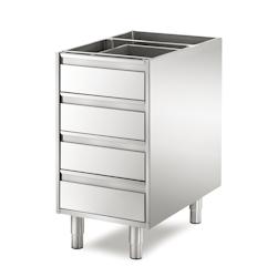 L2G Meuble pâtissier inox 81 x 43,5 x 79 cm L2G - SD-BBX18/1 - inox SD-BBX18/1_0