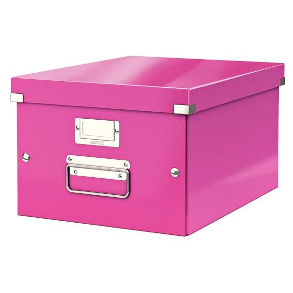 LEITZ Lot de 6 Boîte de rangement Click & Store Wow, format A4, coloris rose métallique - rose 60440023_0