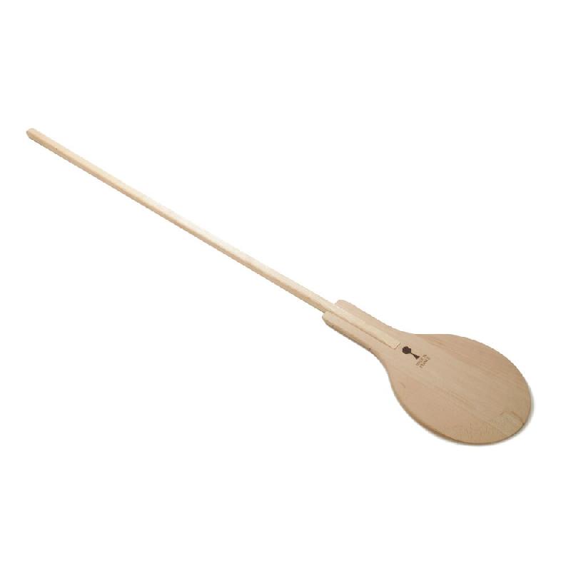 Lobrot Pelle à pizza en bois de hêtre - Ø33 cm - Manche 125 cm - Fabrication française - Bois manufacturé L82153_0