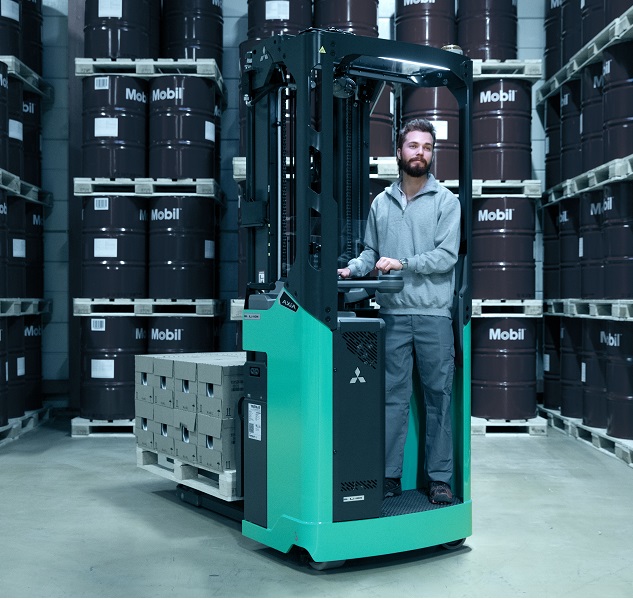 Location courte durée - Gerbeur électrique Mitsubishi AXIA EX SBR12-20N2(i) - jusqu'à 2000 kg pour entrepôts_1