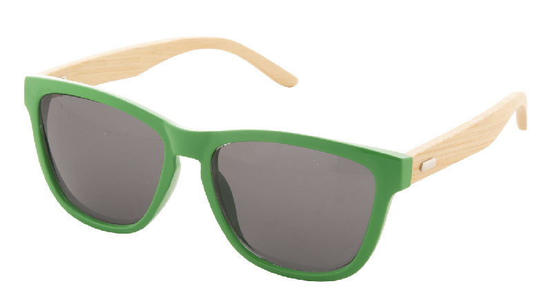 Lunettes de soleil - monture plastique coloré - branches en bambou - protection UV 400 catégorie 3_0