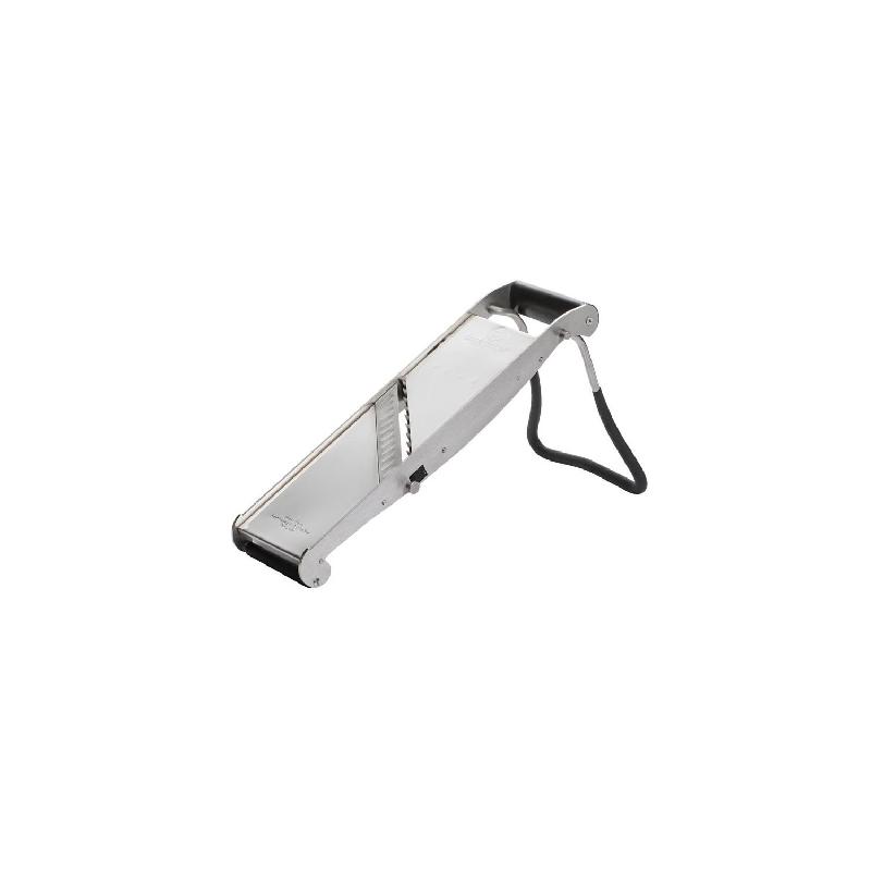 Mandoline inox japonaise (H)360 x (L)130 x (P)250 mm, manche plastique noir_0