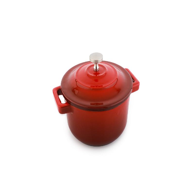 METRO PROFESSIONAL Casserole avec couvercle, Fonte, Ø 11 cm, 0.29 L, Hauteur : 8.1 cm, Induction, Résistant au four - fonte 4894926327848_0