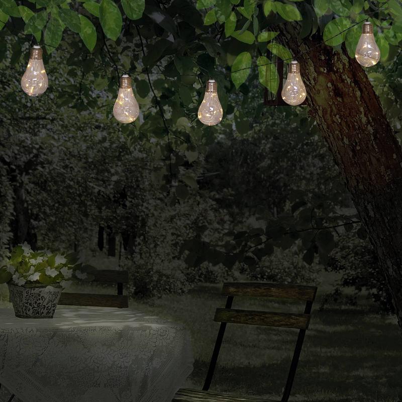 NÄVE GUIRLANDE SOLAIRE LED INCANDESCENCE 10 LAMPES