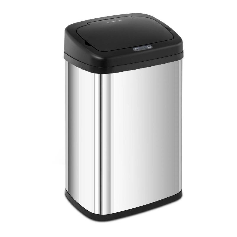 Poubelle automatique cuisine 30 litres - rectangulaire en acier inoxydable - modèle 14_0003090_0
