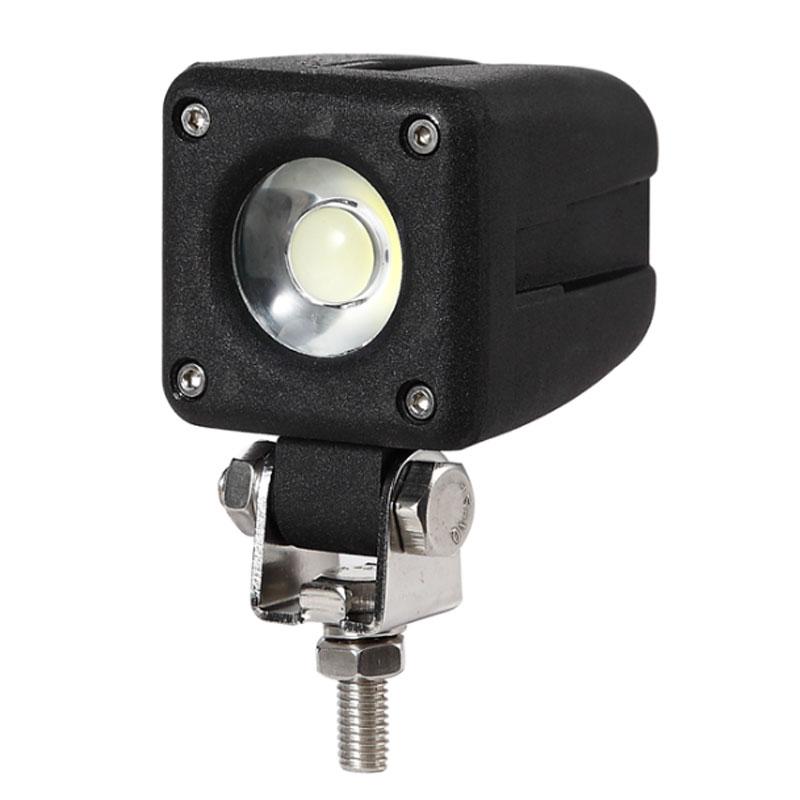 Projecteur LED carré noir M-Tech 10W - 800lm - 10-30VDC - IP68_0