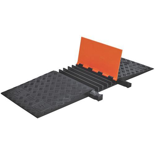 PROTEC. CÂBLE 5 CANAUX ADA GUARD DOG® 127X5X46CM ORANGE/NOIR - CHECKERS