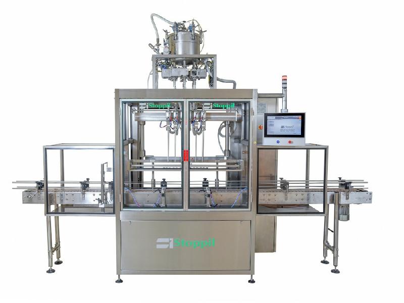 Remplisseuse linéaire automatique plongeante Stoppil - idéale pour les produits moussants - débitmètres volumétriques, électromagnétiques ou massiques_0