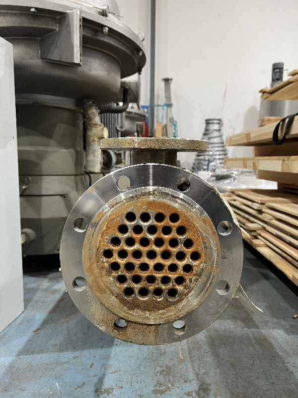 Seditesa échangeur tubulaire en acier inox 304/316 9,15 m2 avec chauffage - référence                        :                         c13525_0