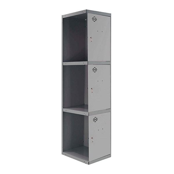 SimonRack Cassier métallique 3 portes ADDITIONNEL démonté ANTHRACITE/GRIS 1800x300x500 mm (haut x largeur x profondeur) - 8425437106668_0
