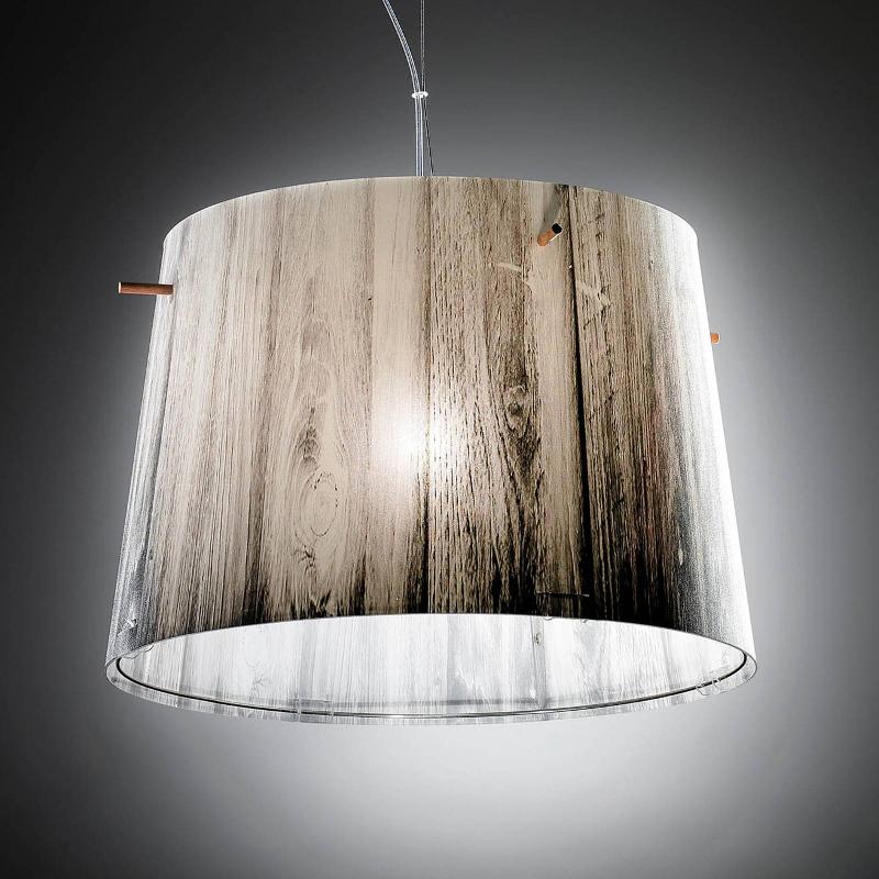 SLAMP WOODY SUSPENSION, TEINTES EN DÉGRADÉ, BLANC