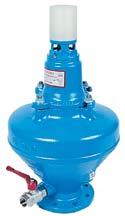 Soupape de sûreté canalisée - Clapuse série F1 25 - Protection antibélier pour eaux usées_0