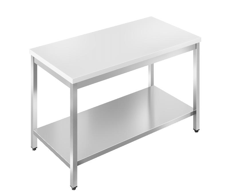 TABLE DE BOUCHERIE ECO 16X7 AVEC PLAN DE TRAVAIL 40 MM