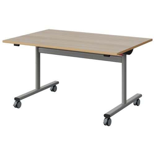 TABLE MALIBU RAB. 120X80 T4 DL STRA ALAISÉ ACACIA/GRIS 9006