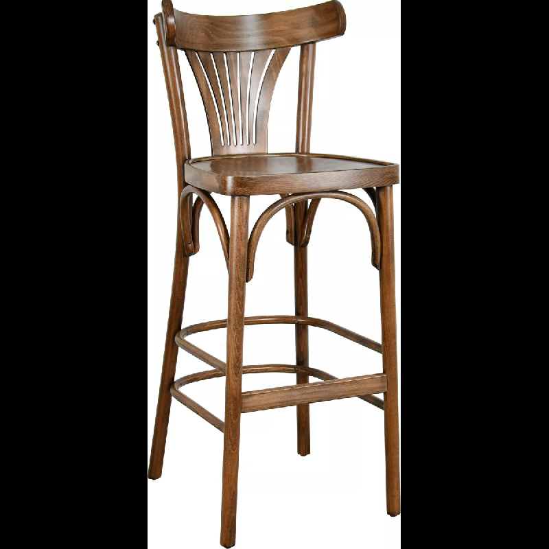 Tabouret PARISOT hêtre bois courbé - intérieur bistrot vintage_0