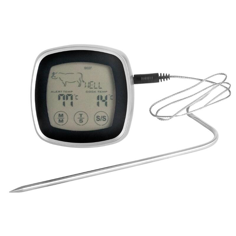 Thermomètre à Viande Tactile avec Sonde - 170 mm - Lacor - noir 8414271622465_0