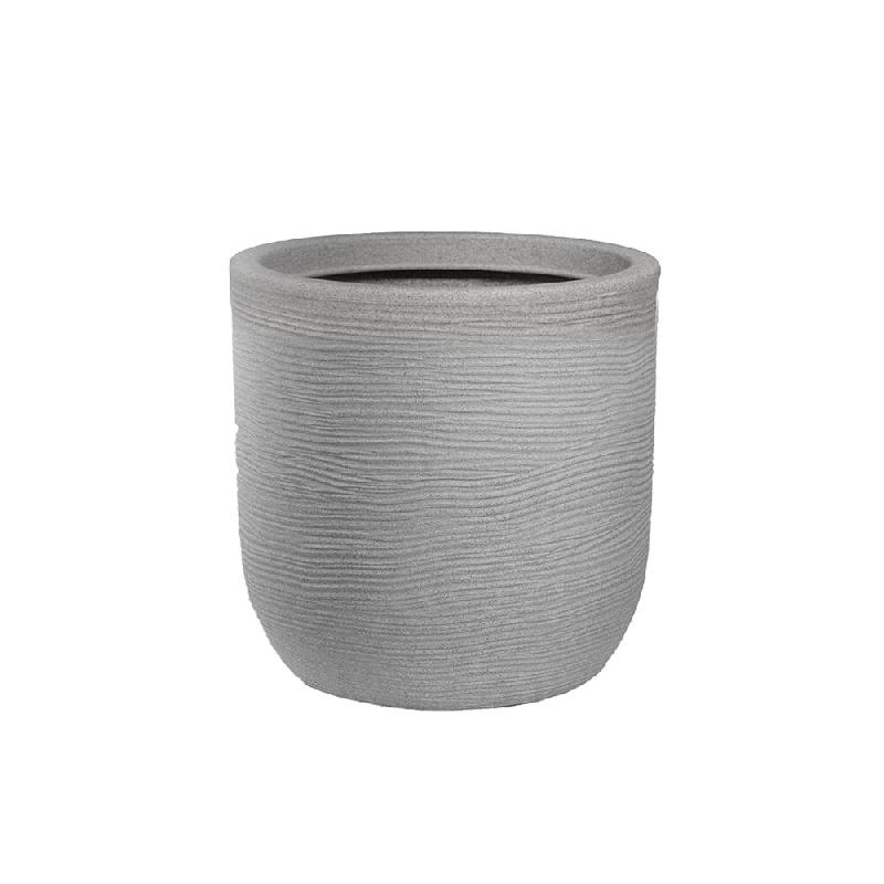 Vase En Résine Intérieur Extérieur Pour Plantes Cylindriques Design D.35X34H Raffaello Beige - beige plastique 8056157809029_0