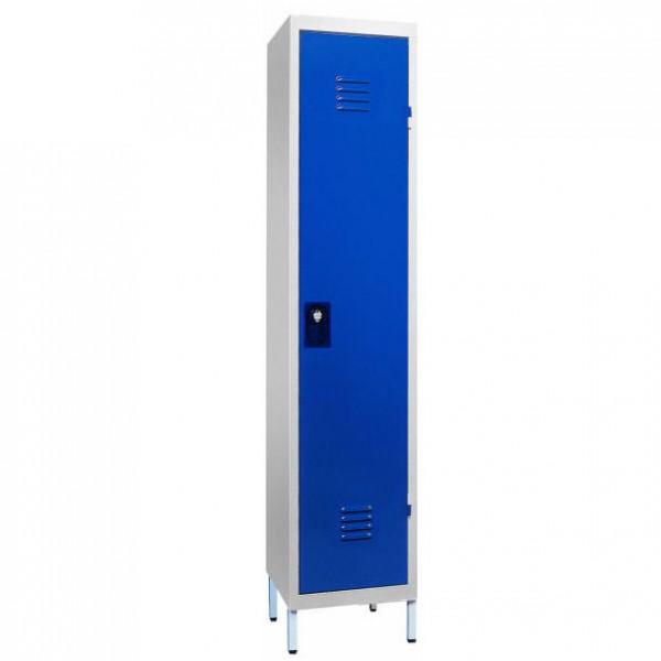 Vestiaire métallique monobloc - 1 case sur pieds - pour industrie salissante - Marque Rolléco_0