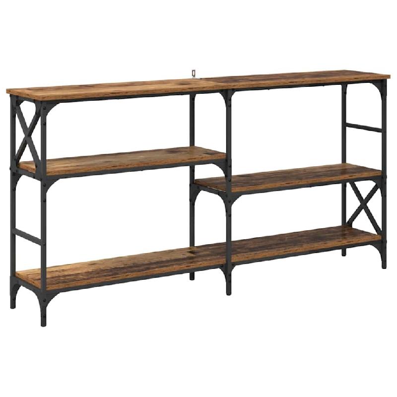 VidaXL Table console Bois ancien 150 x 29 x 76,5 cm Bois d'ingénierie Modèle Aero Panorama Élégance - 882796_0