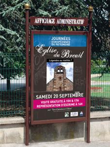 Panneau d'affichage vitrine 2 m² - 25 affiches A4 - Utilisation extérieure_0