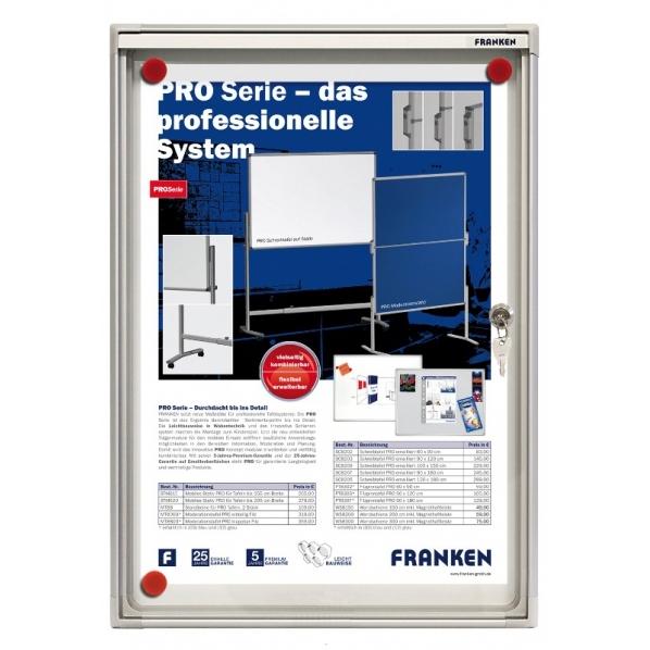 Vitrine intérieure Value Line 1 x A4 - fond magnétique - fixation paysage ou portrait - Marque Rolléco_0