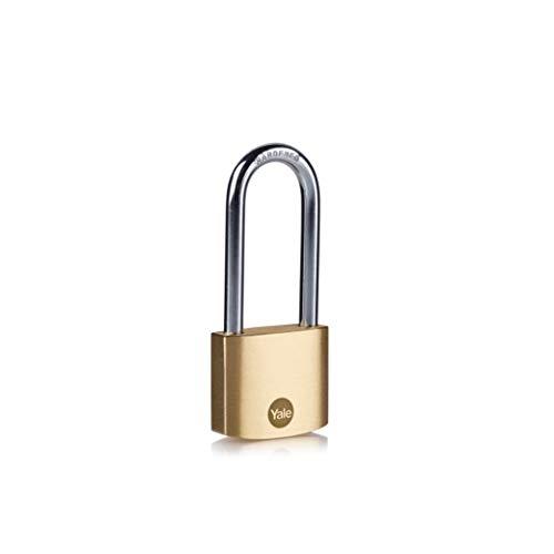 YALE Y110B/30/147/1 - CADENAS LAITON 30 MM, ANSE ACIER CÉMENTÉ LONGUE_0