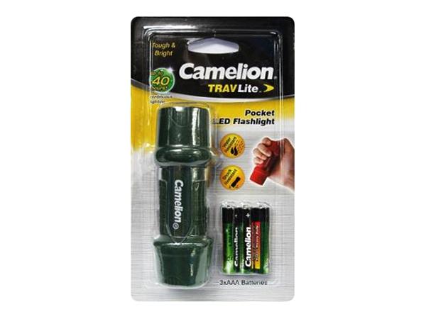 CAMELION Trav Lite Pocket - Lampe de poche LED anti-choc - Longueur 10,4cm - Diamètre 2,8-3,5cm (HP7011 30200)_0