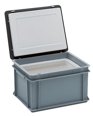 Bac isotherme THERMOKES - 400x300x240mm - 10 litres utiles - Gerbable - Gris_0