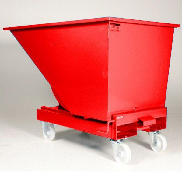 Bennes mobiles 1100 litres - Rouge - Dangereux pour l'environnement - Rolléco_0