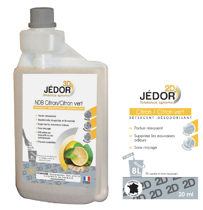 Détergent surodorant Jedor - 975260 – Dosette 20 ml JEDOR détergent surodorant 2D_0