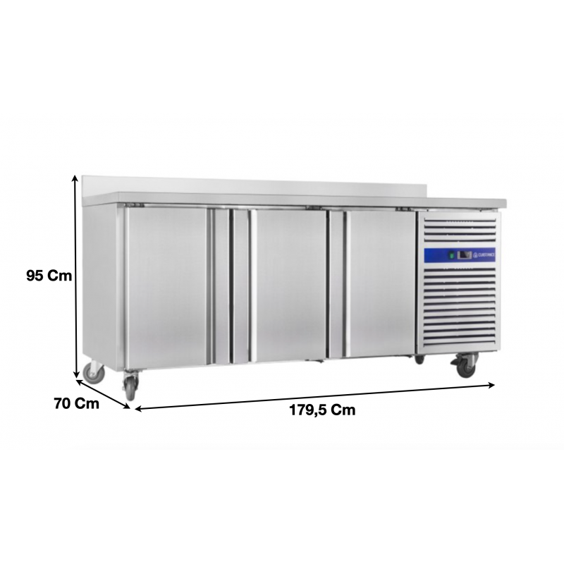 DESSERTE RÉFRIGÉRÉE 700 3 portes négative tropicalisé - GN3200BT_0