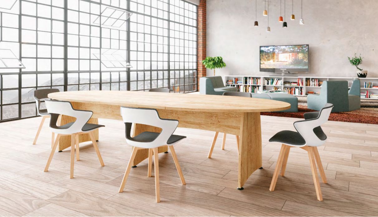 Ensemble table de réunions - formes variées - extensions centrales_0