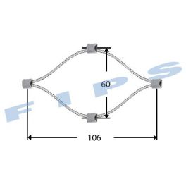 Filet en inox 316 tressé en câble souple (7x7) de diamètre 2 mm - rouleau de 25 mètres - recoupable en longueur_0