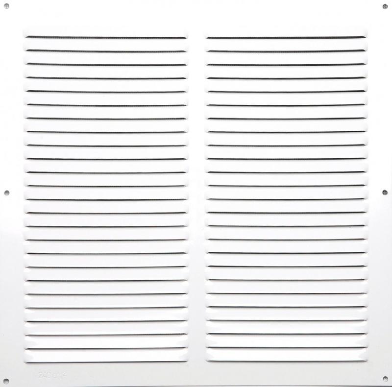 Grille d'aération en aluminium laqué - 30 x 30 cm - Anti-insectes - Usage intérieur et extérieur_0