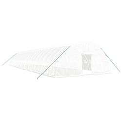 Helloshop26 - Serre tente abri plante fleur légumes avec cadre en acier 120 m² 20 x 6 x 2,85 m blanc 02_0044541 - 3000220211450_0