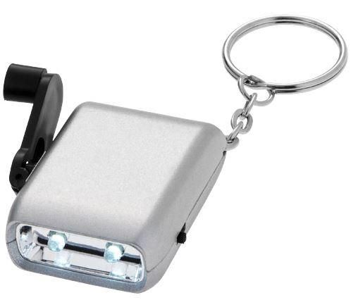 Lampe et porte-clés double LED Carina - 10208100 - lampe dynamo avec 2 LED et bouton marche/arrêt_0