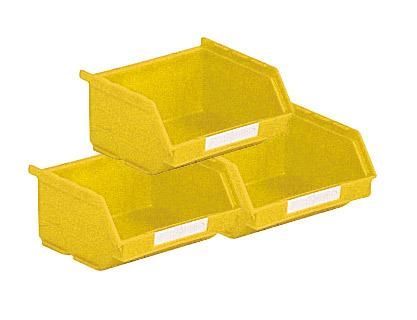 Lot de 50 bacs à bec en plastique 0,25 litre jaune_0