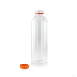 Packnwood FHC - 150 pcs - Bouteille transparente en plastique PET 500ml avec bouchon orange - recyclable et pratique pour congélateur - 68x187mm - 210BOUT502_0