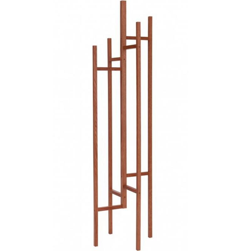 Porte-manteau design Eigen 175 cm en chêne massif - Paris Prix - Création Woodman, éco-responsable, 5 accroches_0