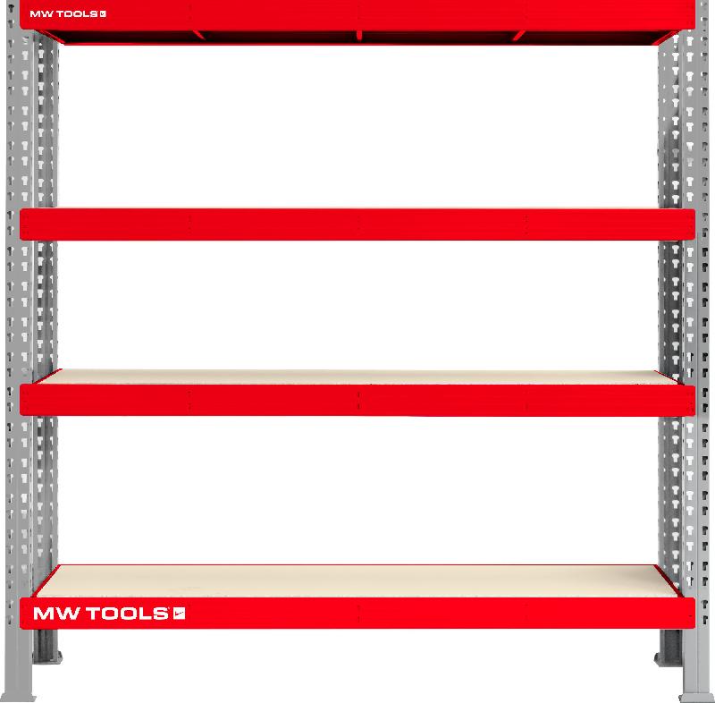 Rayonnage stockage professionnel 100x200x40 600kg MW-Tools RA840_0