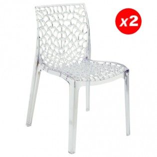 S6316TRL2 - Chaises empilables transparentes Gruvyer - Weber Industries - largeur 52 cm - design italien_0