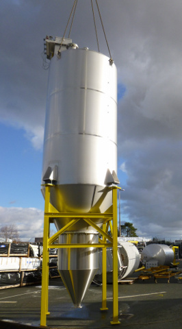 Silos homogénéisateurs par vis ou tube central pour stocker des poudres alimentaire ou nom - 10 à 120 m³_0