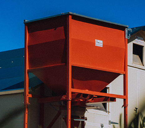Trémie de stockage mobile CABI BOX - 2m³, 4m³, 6m³ - pieds télescopiques - stockage grains et céréales_0