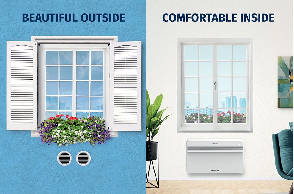Unico Twin S1 - Climatiseur sans unité extérieure - Olimpia Splendid France - 2.6 kW - Twin Master et Twin Wall_0