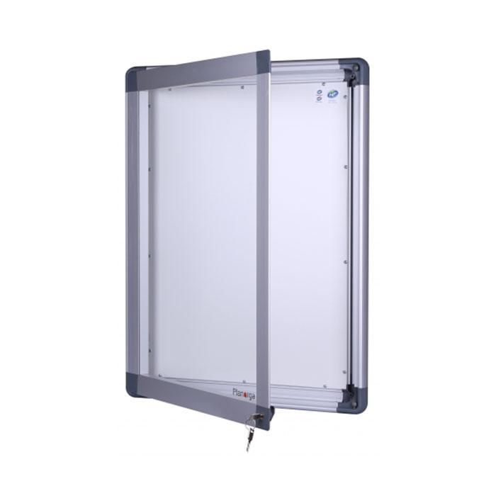 Vitrine affichage intérieure Aludra fond métallique pour 4 feuilles A4_0