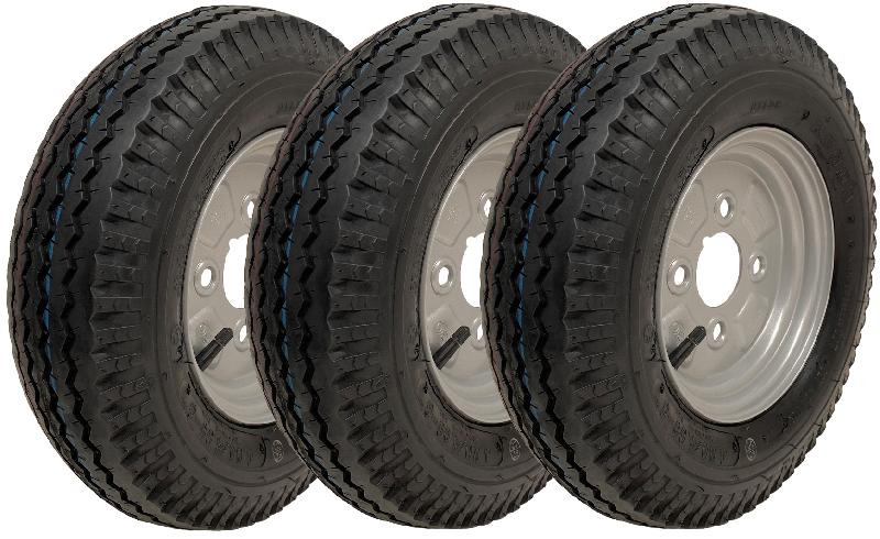 4.80/4.00-8 Roue de remorque Kenda 4ply High Speed Road Legal 4 Inch PCD (Set of 3)_0