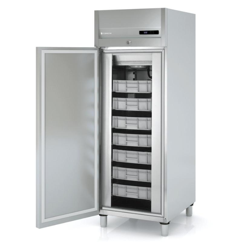 Armoire réfrigérée positive 645 L - 1 porte - 7 casiers inox - Température -4° à +4°C_0
