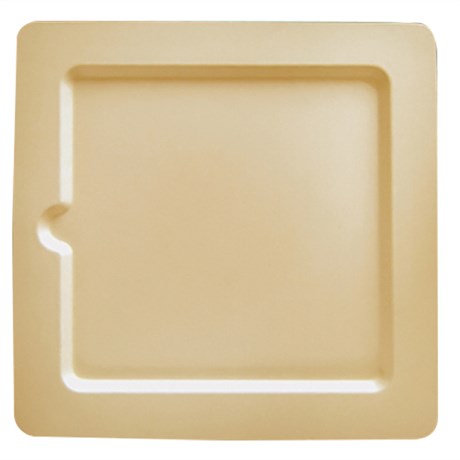 ASSIETTE CARRÉE BIONIC 20 CM CELLULOSE NATUREL (VENDU PAR 200)