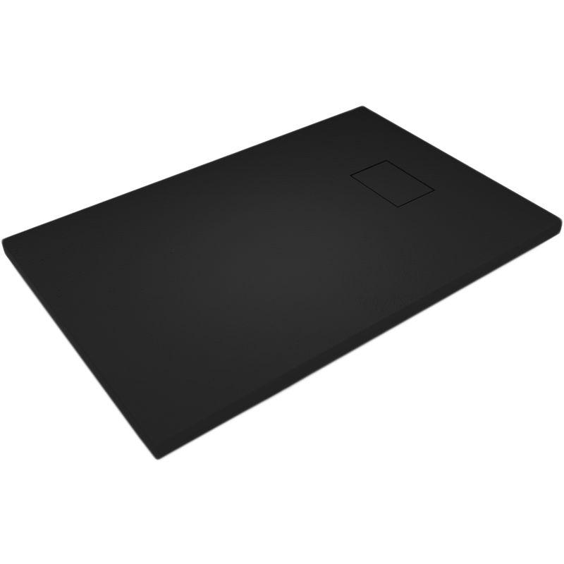 Receveur De Douche Réductible 70x90 Cm – Effet Pierre Ardoise Anthracite, Résine Laneri
